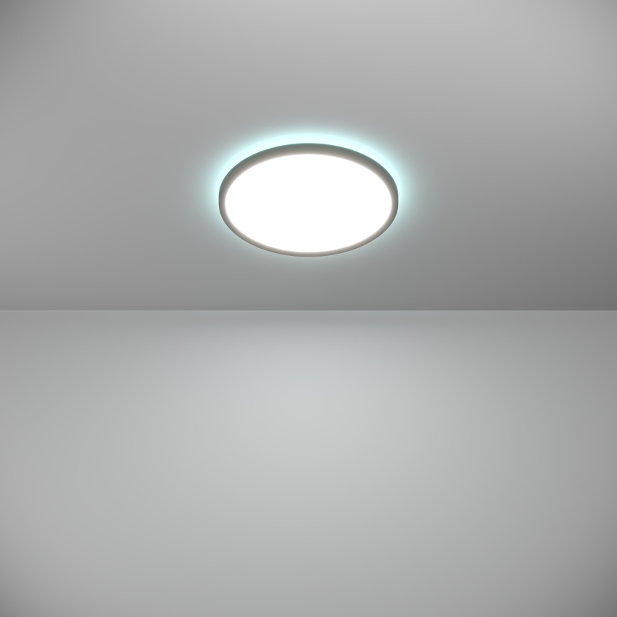 Eglo - LED loftlampe til badeværelse m. RGBW-farver dæmpbar LED/13,9W/230V 2700-6500K diameter 30 cm IP44 sort ZigBee