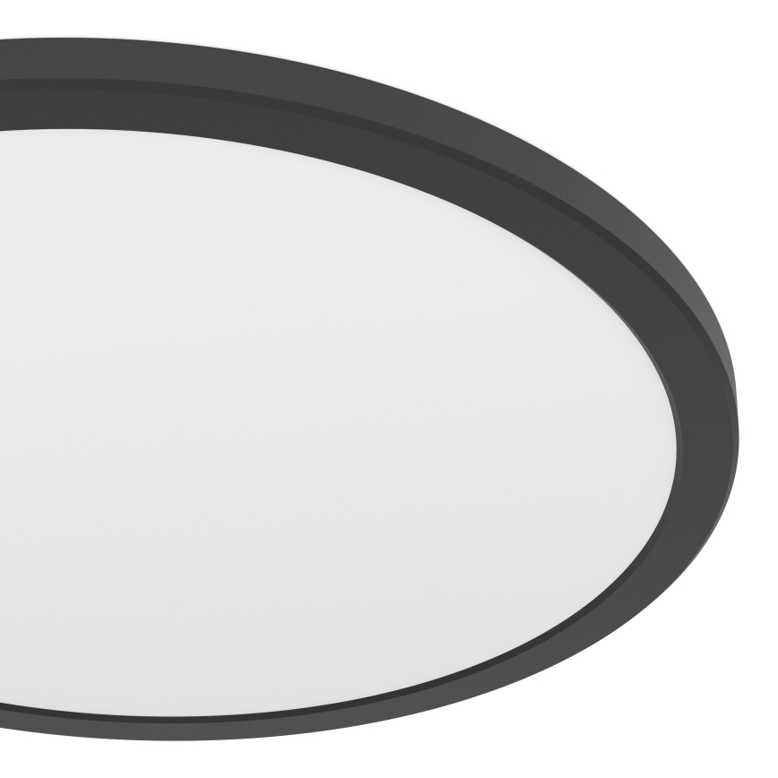 Eglo - LED m. RGBW-farver Loftlampe til badeværelse dæmpbar LED/18,5W/230V 2700-6500K pr.38,9cm IP44 sort ZigBee