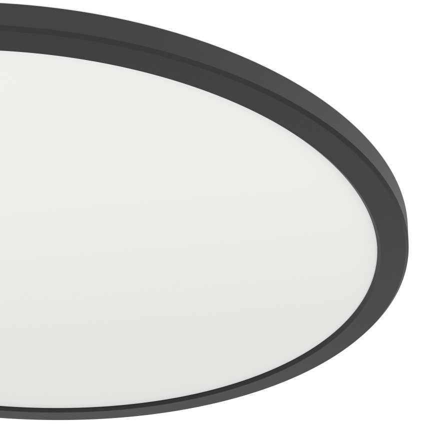 Eglo - LED m. RGBW-farver Loftlampe til badeværelse dæmpbar LED/16,8W/230V 2700-6500K diameter 50 cm IP44 sort ZigBee
