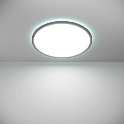 Eglo - LED m. RGBW-farver Loftlampe til badeværelse dæmpbar LED/16,8W/230V 2700-6500K diameter 50 cm IP44 sort ZigBee