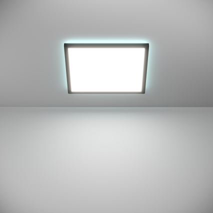 Eglo - LED m. RGBW-farver Loftlampe til badeværelse dæmpbar LED/17,6W/230V 2700-6500K 39x39 cm IP44 sort ZigBee