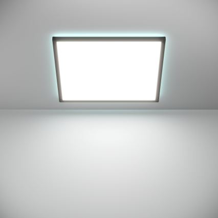 Eglo - LED m. RGBW-farver Loftlampe til badeværelse dæmpbar LED/17W/230V 2700-6500K 50x50cm IP44 sort ZigBee