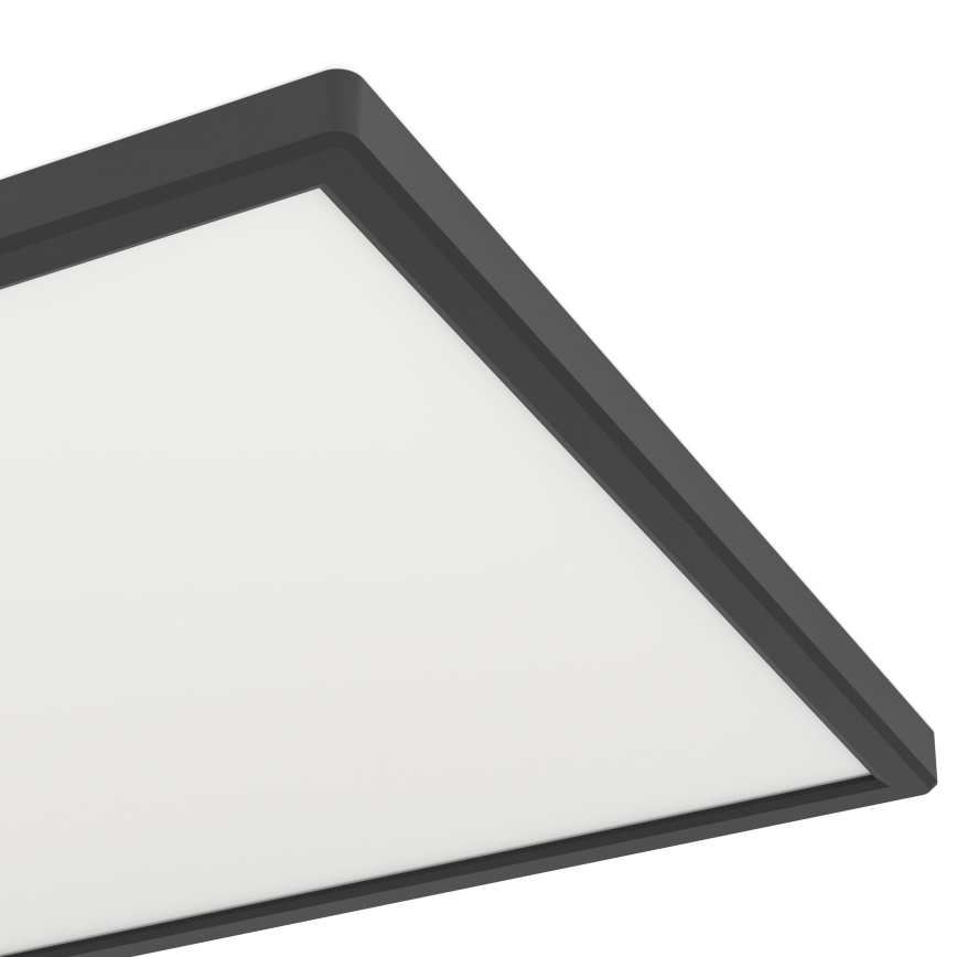 Eglo - LED m. RGBW-farver Loftlampe til badeværelse dæmpbar LED/17,2W/230V 2700-6500K 30x57cm IP44 sort ZigBee