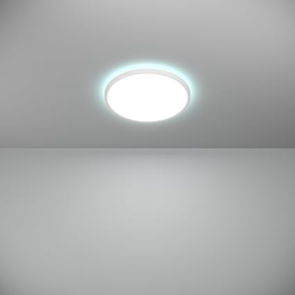 Eglo - LED m. RGBW-farver Loftlampe til badeværelse dæmpbar LED/13,9W/230V 2700-6500K diameter 30 cm IP44 hvid ZigBee
