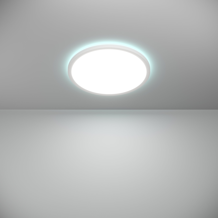 Eglo - LED m. RGBW-farver Loftlampe til badeværelse dæmpbar LED/18,5W/230V 2700-6500K diameter 38,9cm IP44 hvid ZigBee
