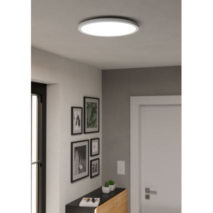 Eglo - LED m. RGBW-farver Loftlampe til badeværelse dæmpbar LED/18,5W/230V 2700-6500K diameter 38,9cm IP44 hvid ZigBee