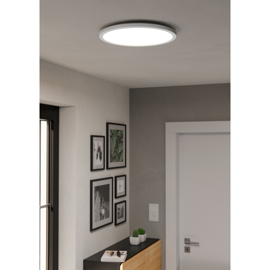 Eglo - LED m. RGBW-farver Loftlampe til badeværelse dæmpbar LED/18,5W/230V 2700-6500K diameter 38,9cm IP44 hvid ZigBee