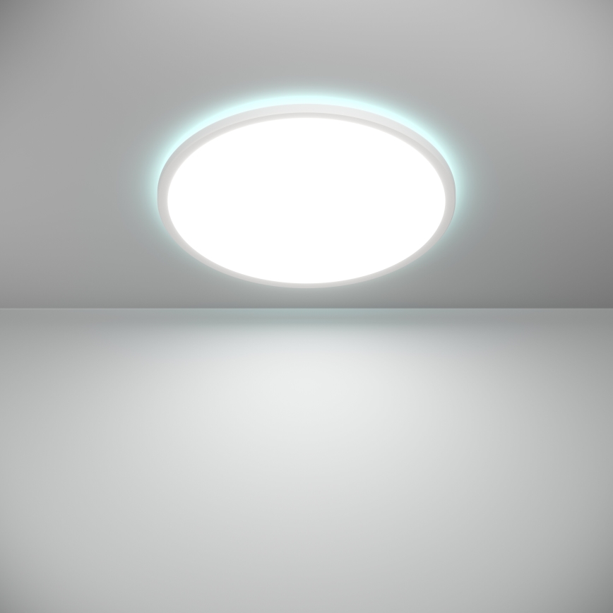 Eglo - LED Loftlampe til badeværelse m. RGBW-farver dæmpbar LED/16,8W/230V 2700-6500K diameter 50 cm IP44 hvid ZigBee