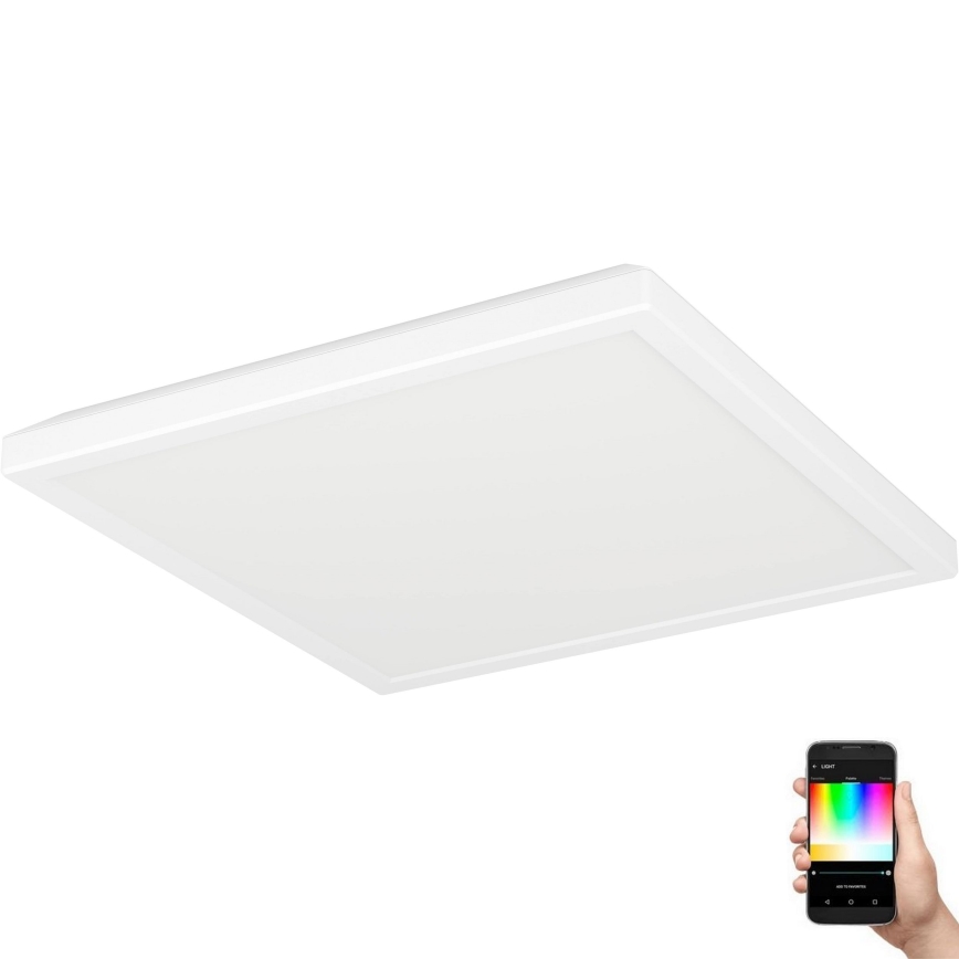 Eglo - LED Loftlampe til badeværelse m. RGBW-farver dæmpbar LED/13,4W/230V 2700-6500K 29x29 cm IP44 hvid ZigBee