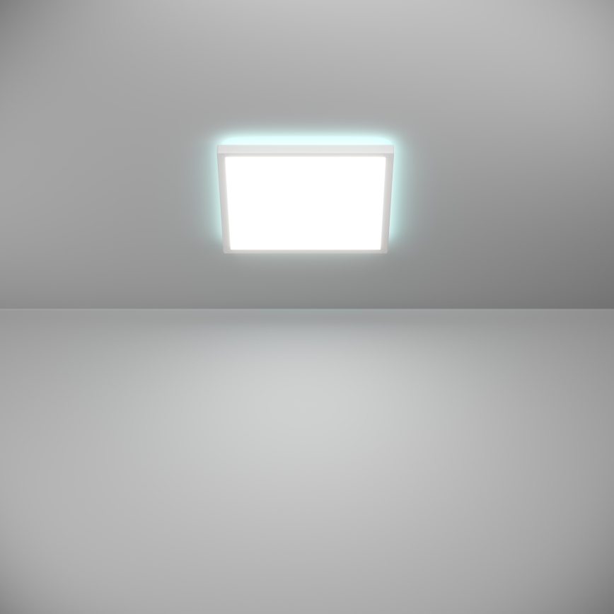 Eglo - LED Loftlampe til badeværelse m. RGBW-farver dæmpbar LED/13,4W/230V 2700-6500K 29x29 cm IP44 hvid ZigBee