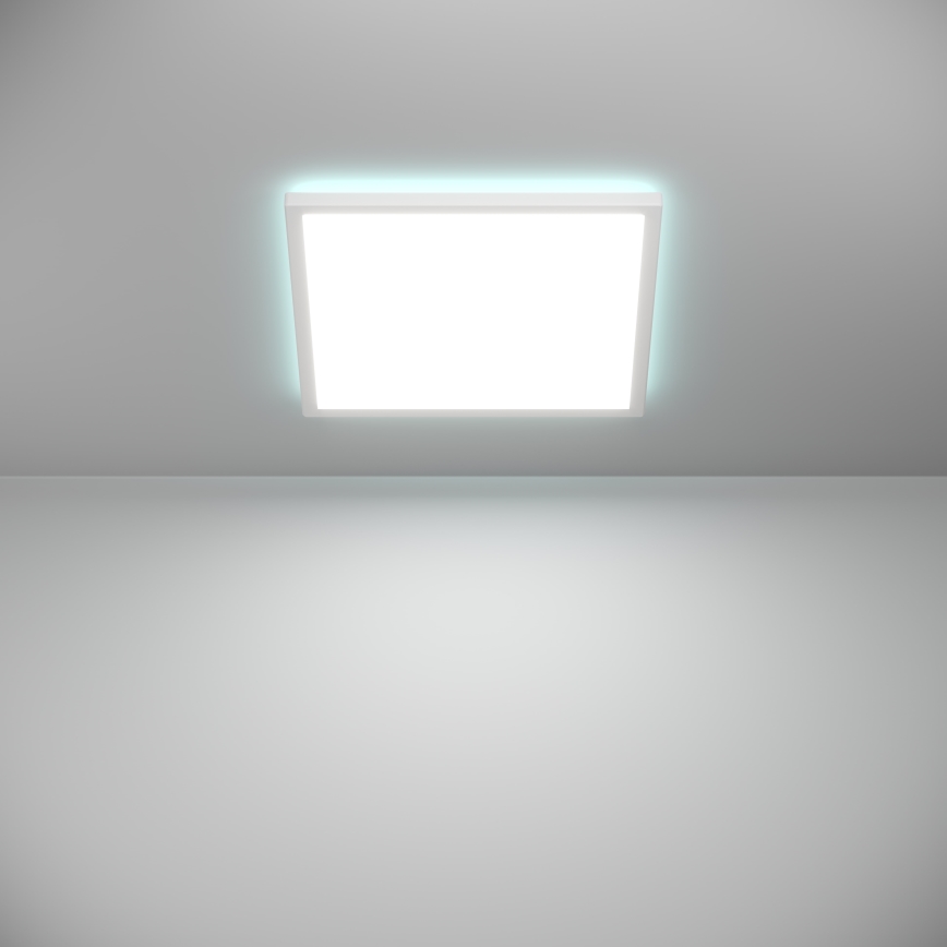 Eglo - LED Loftlampe til badeværelse m. RGBW-farver dæmpbar LED/17,6W/230V 2700-6500K 39x39 cm IP44 hvid ZigBee