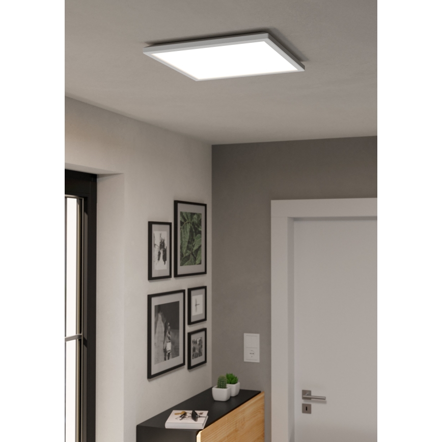 Eglo - LED RGBW dæmpbar badeværelsesloftlampe LED/17,6W/230V 2700-6500K 39x39 cm IP44 hvid ZigBee
