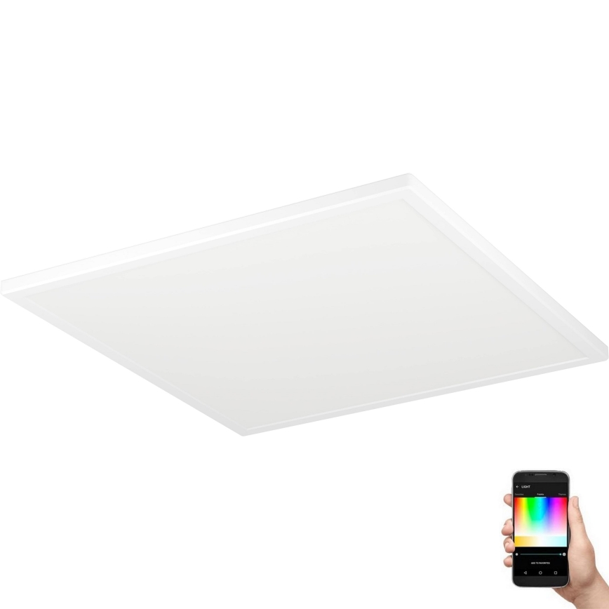 Eglo - LED loftlampe til badeværelse m. RGBW-farver dæmpbar LED/17W/230V 2700-6500K 50x50 cm IP44 hvid ZigBee