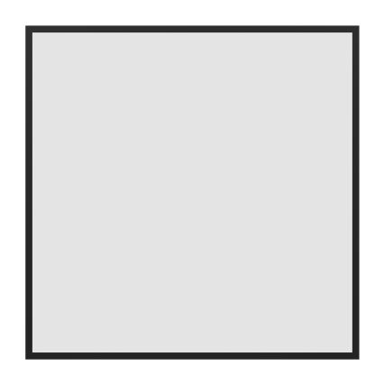 Eglo - LED RGBW, dæmpbart overflademonteret panel, LED/33W/230V, 2700-6500K, 60x60 cm, sort