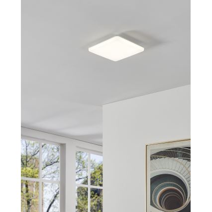 Eglo - LED badeværelsesloftlampe LED/20W/230V 2700/4000/6500K 31x31 cm IP54 hvid