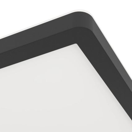 Eglo - LED badeværelsesloftlampe LED/16,4W/230V 29x29 cm IP54 sort