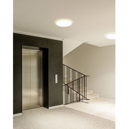 Eglo - LED loftlampe til badeværelset LED/20,2W/230V Ø 39 cm IP54 hvid