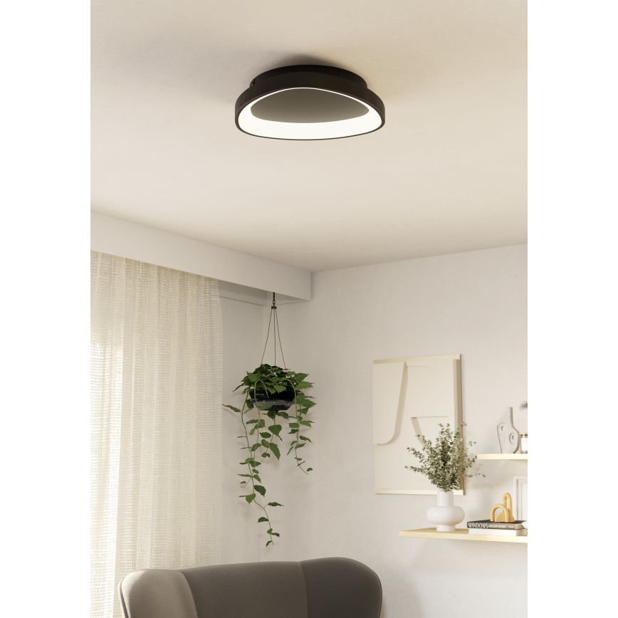 Eglo - LED loftlampe dæmpbar LED/12W/230V 2700-6500K sort + fjernbetjening