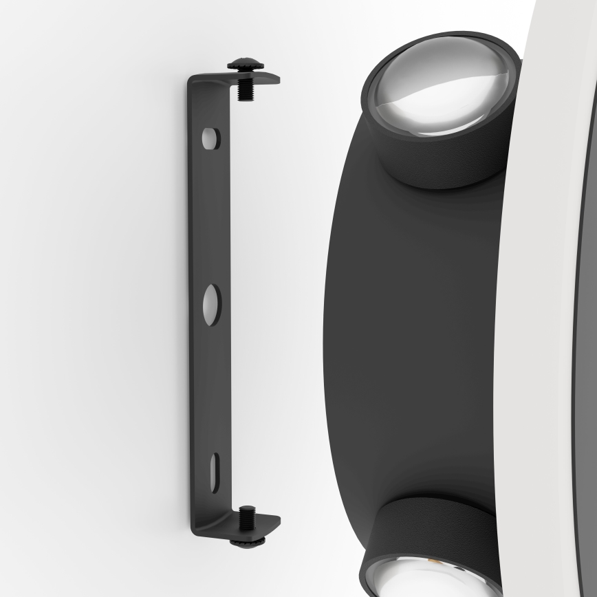 Eglo - LED væglampe LED/12W/230V 3000K diameter 17 cm sort