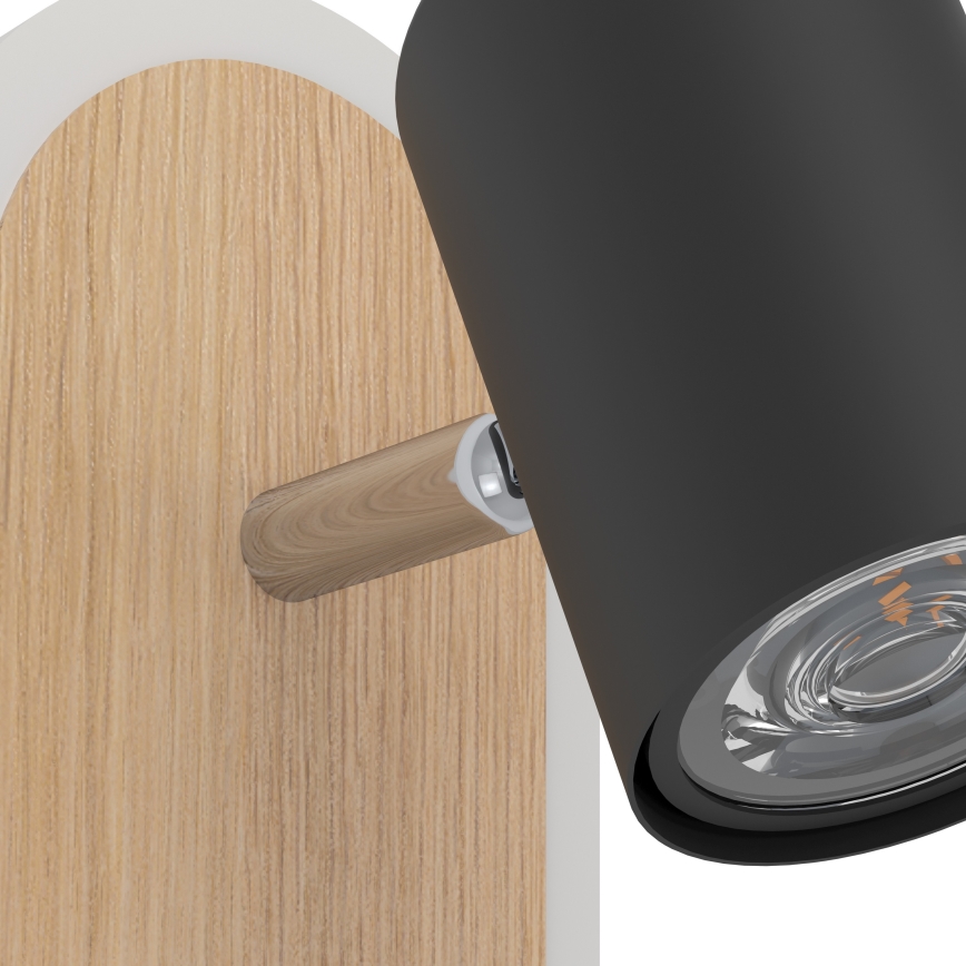 Eglo - LED vægspot LED/7W/230V brun/sort