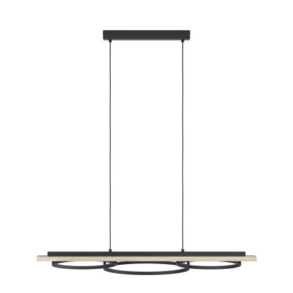 Eglo - LED dæmpbar pendel på wire 2xLED/12,5W/230V+LED/15,5W 3000K beige/sort