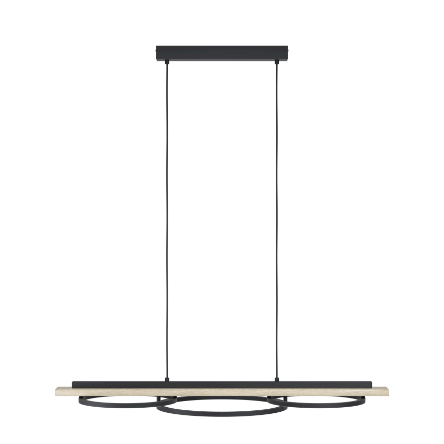 Eglo - LED dæmpbar pendel på wire 2xLED/12,5W/230V+LED/15,5W 3000K beige/sort