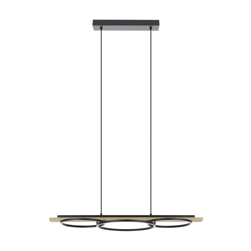 Eglo - LED dæmpbar pendel på wire 2xLED/12,5W/230V+LED/15,5W 3000K beige/sort