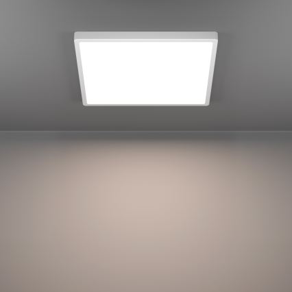 Eglo - LED RGBW, dæmpbar loftlampe til badeværelset, LED 17,8 W/230 V, 2700–6500 K, Ø 39,9 cm, IP44, hvid
