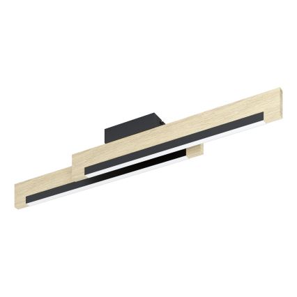 Eglo - LED loftlampe dæmpbar 2xLED/10W/230V 3000K sort/beige