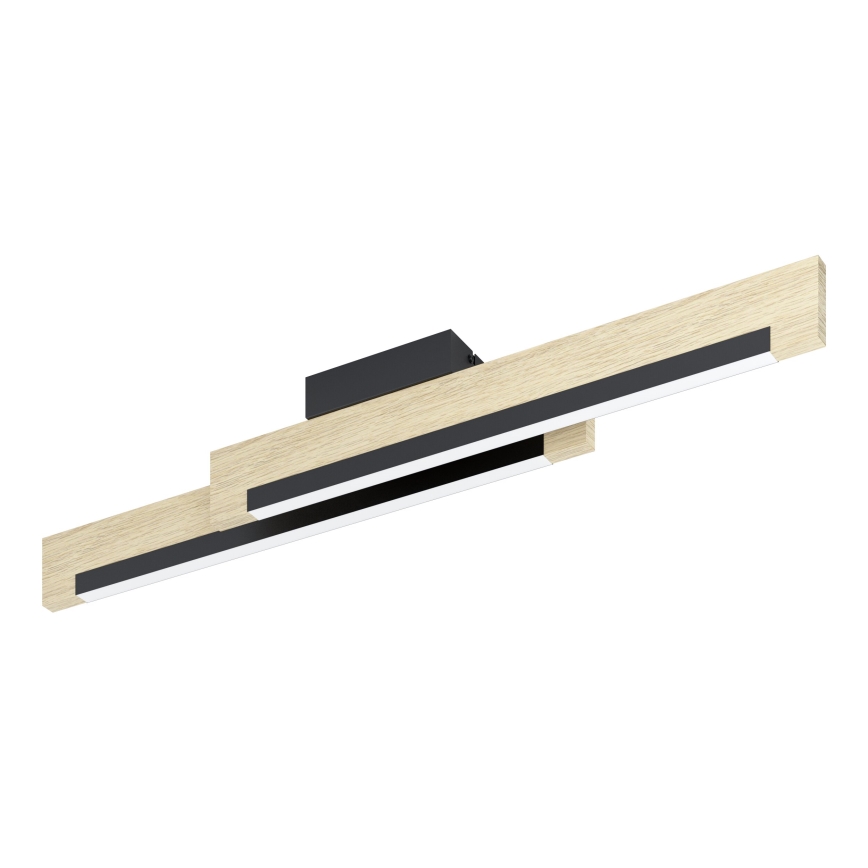 Eglo - LED loftlampe dæmpbar 2xLED/10W/230V 3000K sort/beige