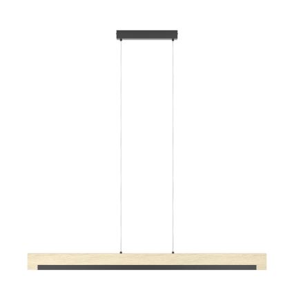 Eglo - LED pendel dæmpbar LED/25,5W/230V 3000K sort/beige