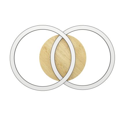 Eglo - LED loftlampe dæmpbar 2xLED/16W/230V 2700-6500K beige/sort ZigBee