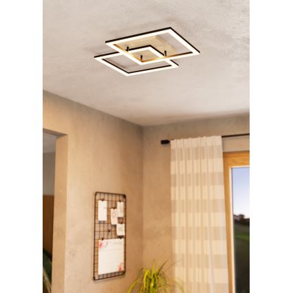 Eglo - LED loftlampe dæmpbar 4xLED/32W/230V 2700-6500K brun/sort