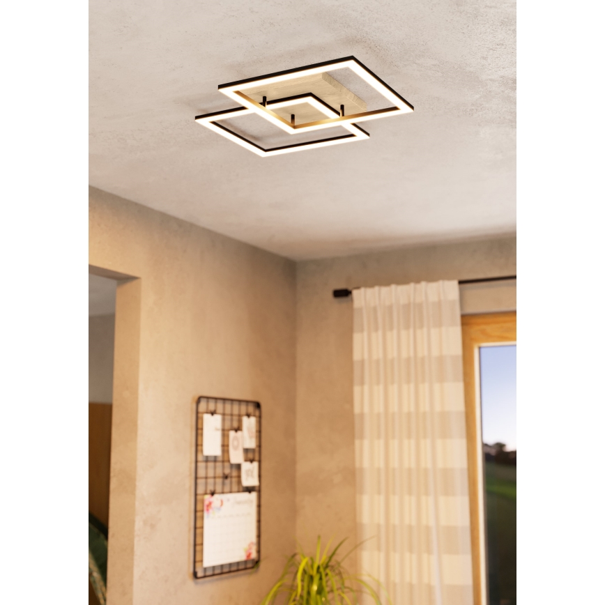 Eglo - LED loftlampe dæmpbar 4xLED/32W/230V 2700-6500K brun/sort