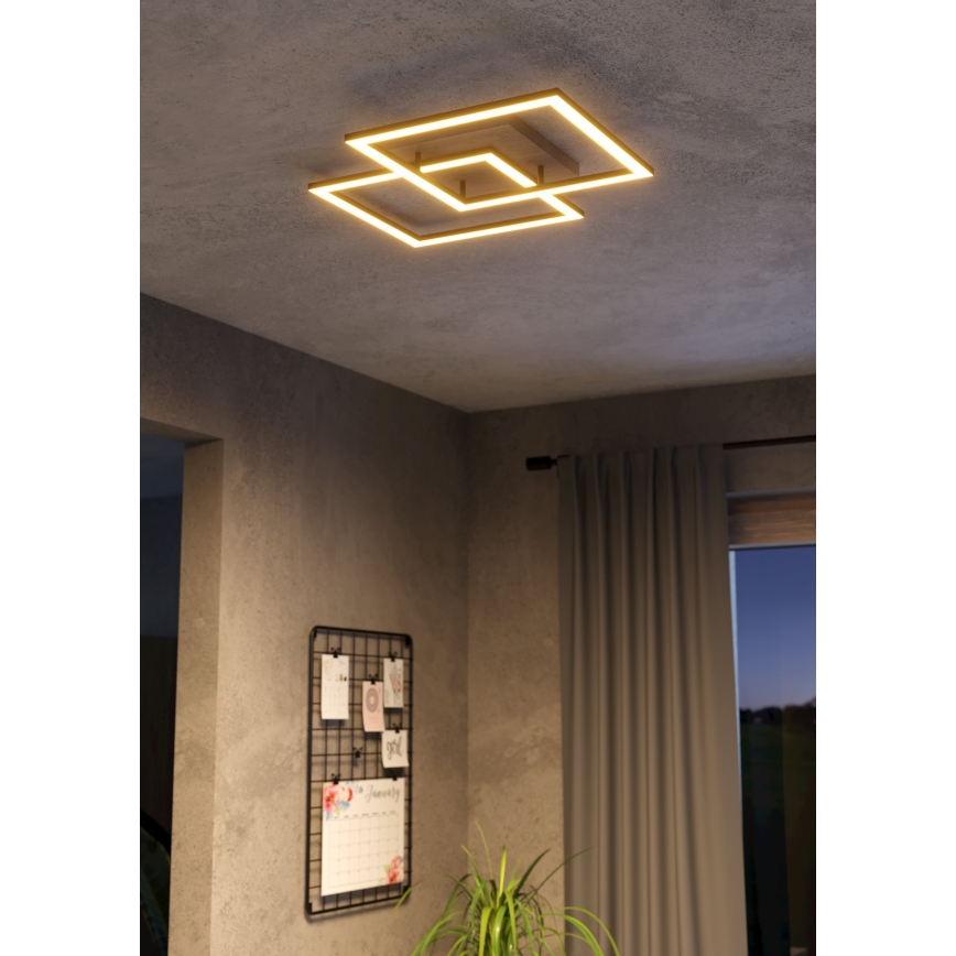 Eglo - LED loftlampe dæmpbar 4xLED/32W/230V 2700-6500K brun/sort