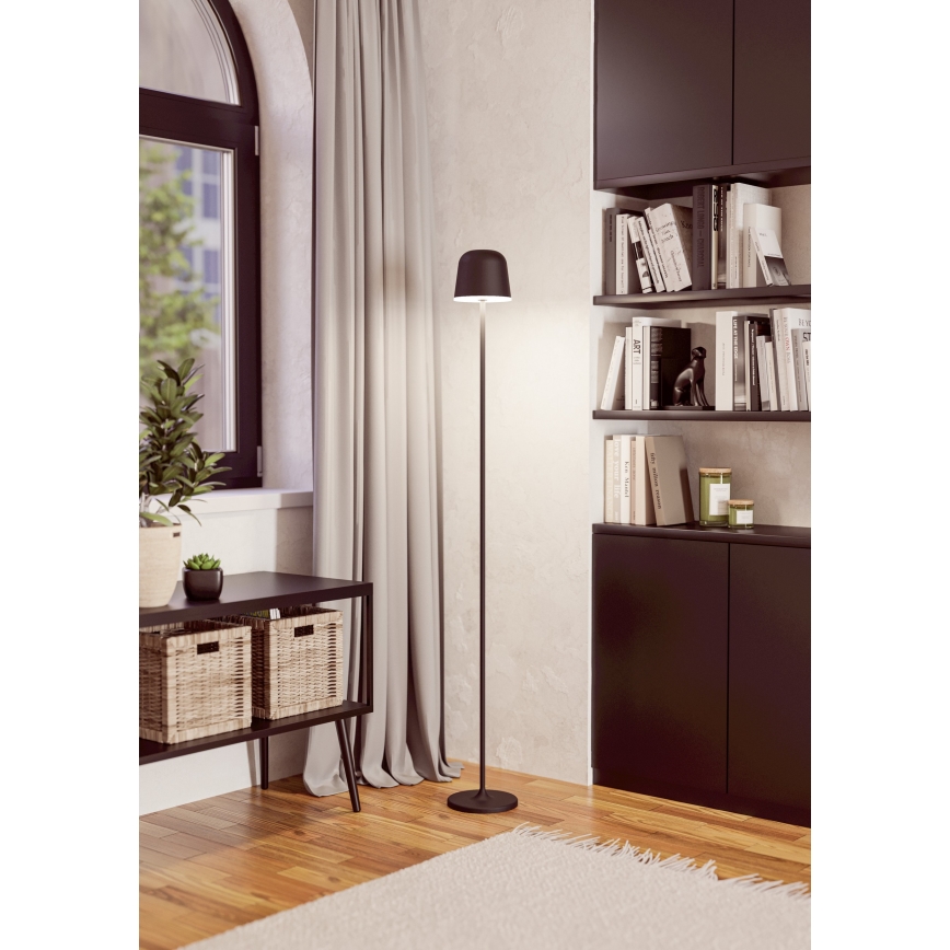 Eglo - Udendørs LED gulvlampe dæmpbar og genopladelig LED/4,3W/5V 2400/3000/4000K IP54 sort