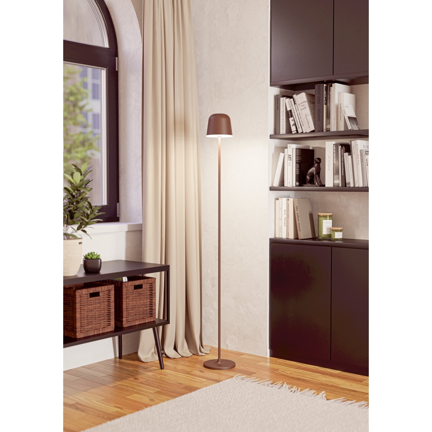 Eglo - Udendørs LED gulvlampe dæmpbar og genopladelig LED/4,3W/230V 2400/3000/4000K IP54 brun