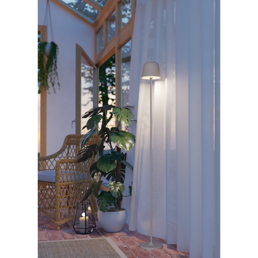Eglo - Udendørs LED lampe dæmpbar og genopladelig LED/4,3W/5V 2400/3000/4000K IP54 cremefarvet