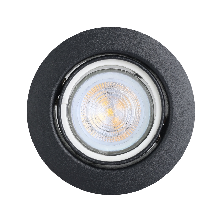 Eglo - SÆT 3x LED indbygningslampe 1xGU10/4W/230V sort