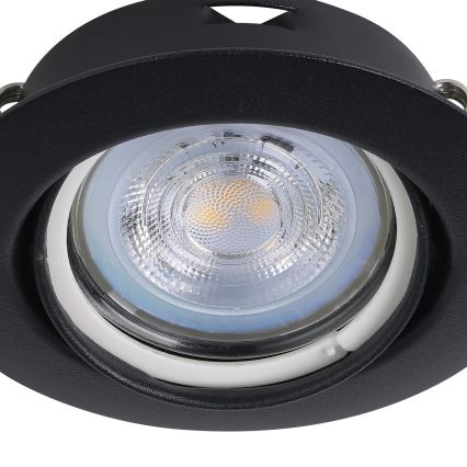 Eglo - SÆT 3x LED indbygningslampe 1xGU10/4W/230V sort