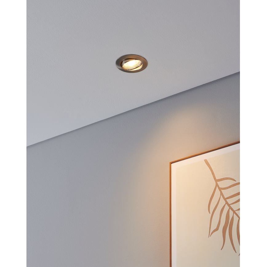 Eglo - SÆT 3x LED indbygningslampe 1xGU10/4W/230V mat krom