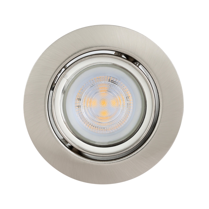 Eglo - SÆT 3x LED indbygningslampe 1xGU10/4W/230V mat krom