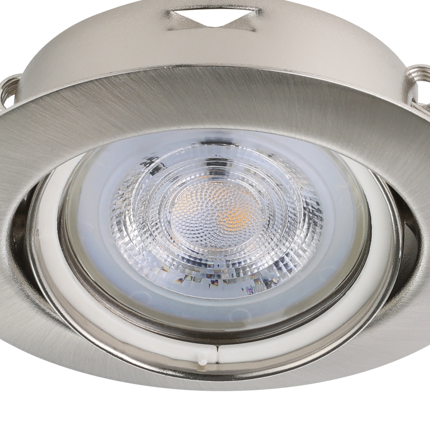 Eglo - SÆT 3x LED indbygningslampe 1xGU10/4W/230V mat krom