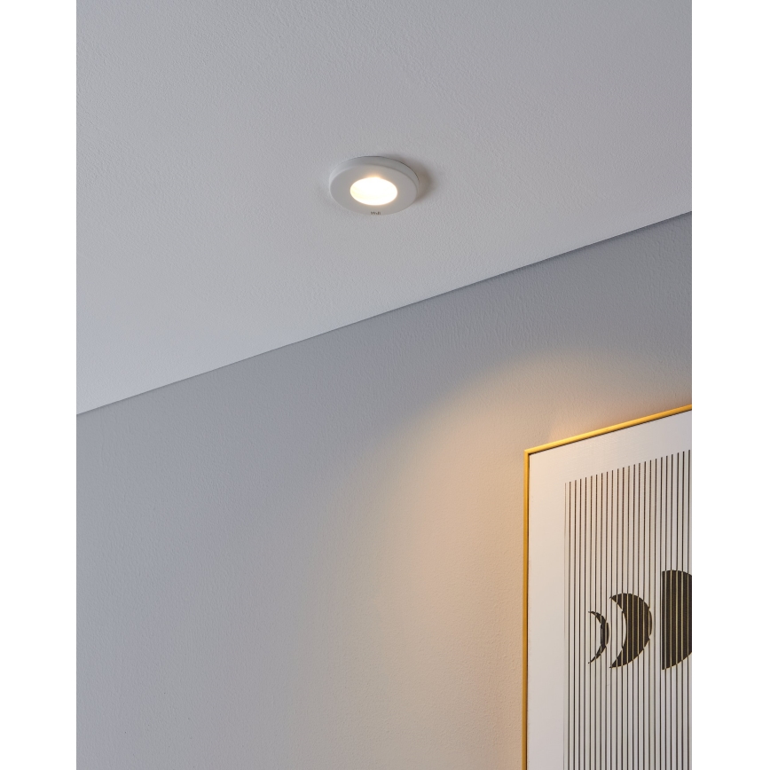 Eglo - SÆT 3xLED Indbygningslampe til badeværelse 1xGU10/4W/230V IP44 hvid