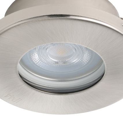 Eglo - SÆT 3xLED Indbygningslampe til badeværelse 1xGU10/4W/230V IP44 mat krom