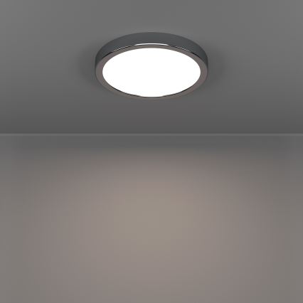 Eglo - LED loftlampe til badeværelse LED/11,5W/230V 2700/4000/6500K Ø 21,1 cm IP44 poleret krom