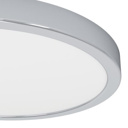 Eglo - LED badeværelsesloftlampe LED/14,2W/230V 2700/4000/6500K Ø 27,8 cm IP44 blank krom