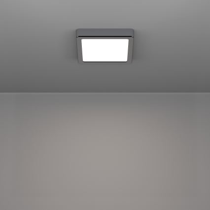 Eglo - LED-loftlampe til badeværelse LED/7W/230V 2700/4000/6500K 15x15 cm IP44 blank krom
