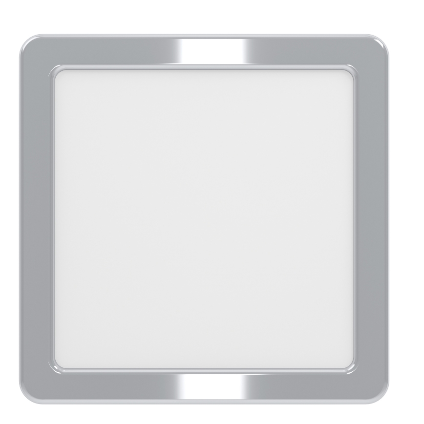 Eglo - LED-loftlampe til badeværelse LED/7W/230V 2700/4000/6500K 15x15 cm IP44 blank krom