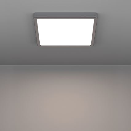 Eglo - LED loftlampe til badeværelse LED/13W/230V 2700/4000/6500K 29x29 cm IP44 blank krom